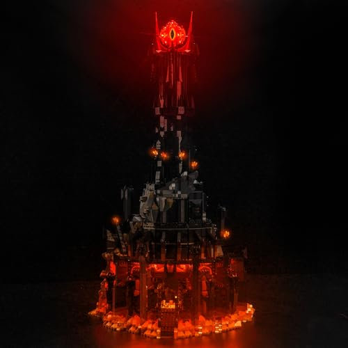 Update Version Led Licht Set für Lego 10333 The Lord of The Rings: Barad-dûr (Kein Lego), Dekorationsbeleuchtungsset für Lego The Lord of The Rings: Barad-dûr 10333 Kreative Spielzeug