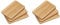 KESPER | Frühstücksbrettchen | 6er Pack | Buchenholz | Holz Schneidbrett für den täglichen Gebrauch | ideal zum servieren von Speisen