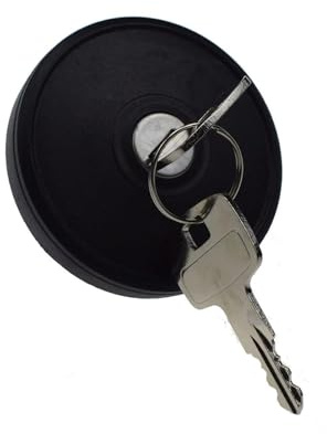 WKXTECZT Kunststoff-Tankdeckel für Citroen Berlingo 2008-2016, Schwarz, Drehverschluss, Auto