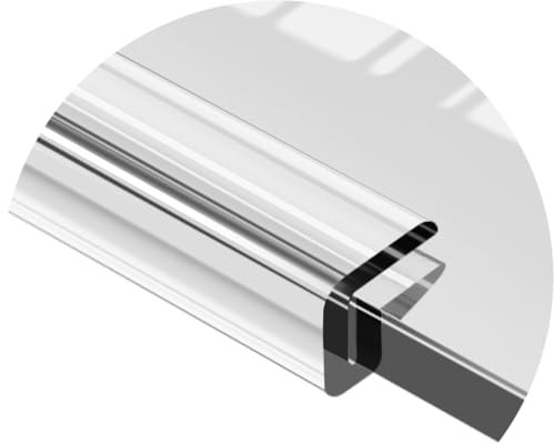 HAEKEBC Silikon Kantenschutz U-förmige Keder Schutzleiste Für Glas, Eckenschutz Baby Transparent Tischkantenschutz Für Glastisch Möbelkantenschutz(6-7mm)