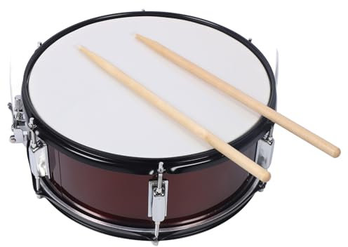 EDELSTAHL SNARE DRUM 14IN FÜR MILITÄR BAND STUDENTEN, ANFÄNGER MIT DRUMSTICKS STRAP