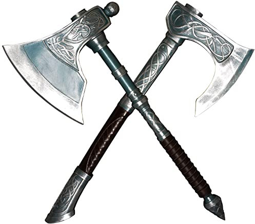 LQZJG Doppelaxt aus Spiel AC, PVC Spirit Hall Doppelaxt 22.4 Zoll, Cosplay, Sammlung, Geschenk geben