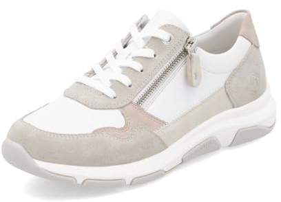 Remonte Damen Low-Top Sneaker D1S03, Frauen Halbschuhe,lose Einlage,Freizeitschuhe,Turnschuhe,Laufschuhe,Freizeit,sportlich,Weiss Kombi (81),42 EU