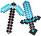 Rcxnm Spiel Schwert und Spitzhacke, 2 Sätze, Blau und Schwarz-45cm