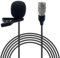 MICMXMO Lavalier Lapel Microphone Compatible with Audio-Technica Wireless System, Omnidirectional Condenser Microphone Tie (Hirose 4-Pin Plug)