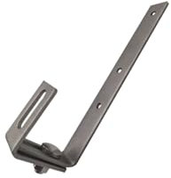 Handelskönig J-Dachhaken für Bitumen- und Schiefer 23,9 cm, verstellbar - Dachhaken Photovoltaik Befestigung PV Anlage aus H17-Stahl rostfrei und robust