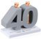 Namalu 40 Geburtstag Geschenk Männer und Frauen 3D Geldgeschenk Verpackung Deko für Freunde Familie Hochzeitstag Jubiläum Tischdeko 1985-2025