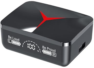 M90 Wireless Earbuds, 5.3 Sport Headset,Deep Bass HiFi Stereo,LED Power Display,35H Playtime,Dual Mic,Charging Case Battery Digital Display,USB Output,Stay Connected and