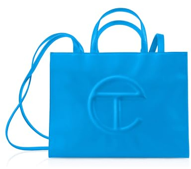 TELFAR Medium Shopping Bag, Cyan, M, Medium - Cyan