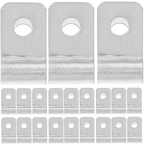 GETAJGHSD 100 pièces Clips Métalliques Acier Inoxydable pour Clôtures de Pince pour Fixation de Grillage sur Bois et Sécurisés et pour et Agricole