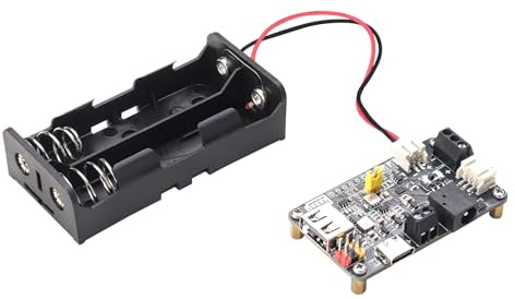 Módulo de gestión de energía solar para panel solar de 5 V y carga de litio de 3,7 V, entrada USB tipo C, salida de 5 V/3,3 V, placa de alimentación segura para proyectos de IoT y de investigación