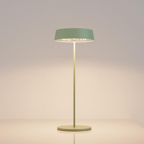 Palmina 901- LED Tischlampe kabellos mit Touch, dimmbar,Aluminium Outdoor-Tischlampe, IP54 wasserdicht, kabellose Tischleuchte für Restaurant, Schlafzimmer, Bar, Camping und Garten