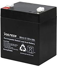 VulTech GS-4,5AH Batteria Ermetica al Piombo per UPS, Nero