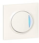 bouton poussoir - lumineux - complet - blanc - legrand dooxie 600716