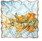 Prettystern Damen 90cm 100% Seide Umschalgtuch Kunstdruck Claude Monet Regatten bei Argenteuil P808