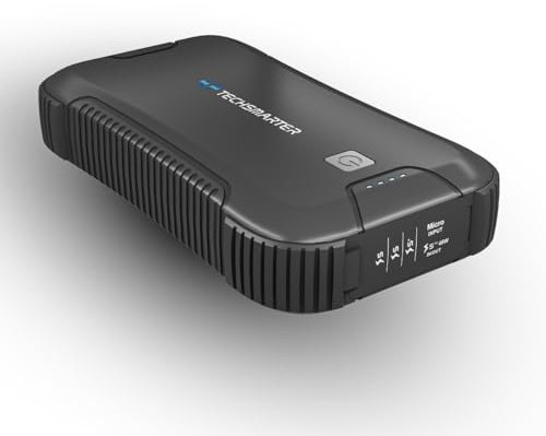 Techsmarter Power Bank impermeabile resistente 30000 mAh 45 W USB-C PD caricabatterie portatile da campeggio all'aperto con torcia compatibile con iPhone, Galaxy, iPad, MacBook