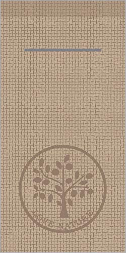 Mank Besteckservietten aus Airlaid 40 cm x 40 cm 1/8 Falz mit Besteckschlitz für Gastronomie und Feiern 75 Stück Love Nature (Beige Grey)