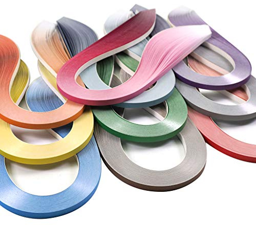 JUYA Paper Quilling Gradient Series Set 10 Colors QP388 (10 Packs Individual, Width: 7mm)