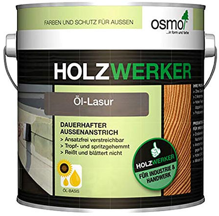 OSMO HOLZWERKER OEL-LASUR - 5 LTR (H-900 WEISS)