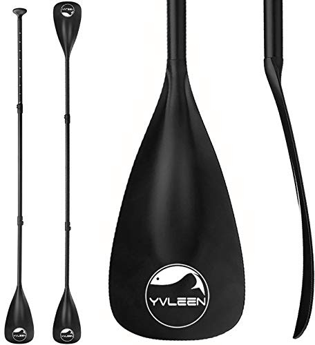 YVLEEN Alloy SUP Paddel - Verstellbares Stand Up Paddle Board Paddel - 3-teiliges oder 4-teiliges schwimmendes Kajak Paddel