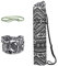 WANYIG Yogamattentasche aus Canvas Taschen für Yogamatten für Frauen Tragetasche Yogamatte mit Bedrucktes Haarband und Carry Sling(Farbe 5)