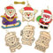 Baker Ross AX420 Décorations Père Noël En Bois À Colorier - Lot De 12, Décorations De Noël À Faire Et À Exposer Pour Les Enfants, Projet Idéal Pour Les Arts Et L'Artisanat Pour Enfants.