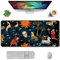 Auhoahsil Großes Mauspad, voller Schreibtisch, XXL, erweitertes Gaming-Mauspad, 88.9 x 38.1 cm, wasserdichte Schreibtischunterlage mit genähten Kanten, Mousepad für Büro und Zuhause, Retro-Design