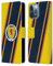 Head Case Designs Offizielle Scotland National Football Team Streifen Logo 2 Leder Brieftaschen Handyhülle Hülle Huelle kompatibel mit Apple iPhone 13 Pro Max