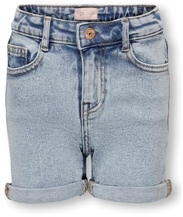 ONLY Mädchen Kogphine Dnm Azg668 Noos Jeans Shorts, Light Blue Denim, 116 EU