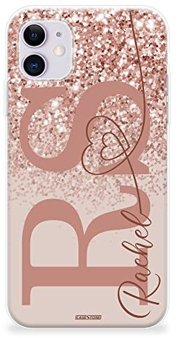 CaseStone Personalised Phone Cases fit Apple iPhone – Custom Design Made in UK Clear Soft Silicone Case Cover – Great Gifts for Birthday, Christmas (iPhone 12 Pro, 01)