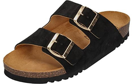 Scholl Femme Josephine Sandale, Black, 38 EU
