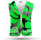 REEFLEXX Herren-Fahrradweste - Stylische Warnweste mit auffälligen Farben/Mustern und starken Reflektoren - Erhöhte Sichtbarkeit im Straßenverkehr. Green Camou Wolf, Größe XL/XXL