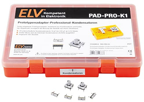 ELV Aufbewahrungsbox mit Kondensatoren und ELKOs PAD-PRO-K1, 265 Teile