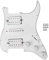 Pickguard Stratocaster Avec Micro HSH Chargé - Pickguard De Guitare Précâblé En Forme Pour un Son Et un Style Optimaux(blanche)