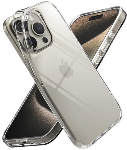 Ringke Air Case Compatible with iPhone 15 Pro 6.1-Inch, [Super Flexible] Soft Shockproof Thin Cover, Anti-Scratch Transparent Back - Clear