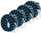 Corde Elastiche,4 Pezzi Cinghie Elastiche con Ganci 2M Elastici con Ganci Regolabili per Teloni Portapacchi Auto Moto Bici Telo,Blu.