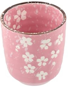Leadigol Tasse à thé chinoise en céramique, tasses à thé japonaises en céramique, tasses à thé en fleurs de cerisier de style japonais, pour café et thé