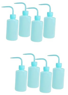 POPETPOP Flacon De Lavage 8 Pièces De Nettoyage De Coude De Lavage De Flacon Compressible De Lavage Des Plaies Au Sérum Physiologique Eau Provisions Plastique Salade