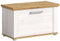 xonox.home Garderobe Verona Sitzbank Bank Garderobenbank Flurbank Truhe in Sibiu Lärche Nb. Absetzung Artisan Eiche Nb., ca.80x47x39cm