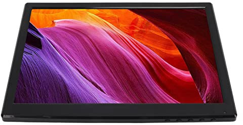 Monitor LCD TFT de 12 Pulgadas 1280x800 HD Control Remoto de Altavoz Dual, Pantalla a Color Portátil para Juegos, Computadoras, Portátiles, DVD, Televisores, Interfaz VGA/AV