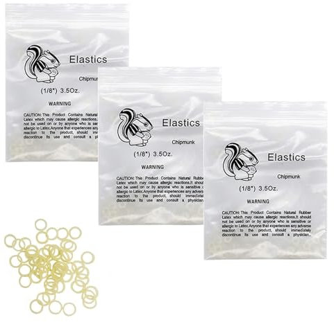 300 Pieces Elastic Rubber Bands for Multi-Purpose Rubber Bands, Medium Thickness 100 g x 3