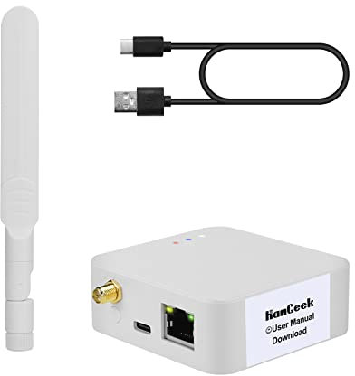 HamGeek Zigbee Plus POE Universal Coordinator ZigBee Gateway Adapter mit USB-Kabel Weiß