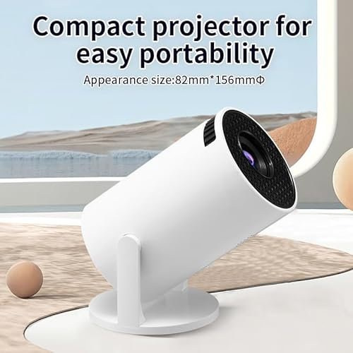 [Short Focus] Mini Projector 4k, with Wifi 6 and BT5.2 Cinemaster Proyector Android App, Portable Proyector 1080p 4k Auto Vertical Correction Smart Projector, hy300 Movie Phone Outdoor Proyector