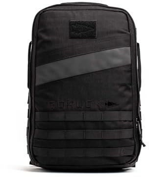 GORUCK Rucker 4.0, Schwarz mit schwarzer Stickerei, 20L, Fitnessrucksack