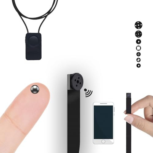 Pinganillos Ocultos Kit Completo Mini Camara Espia Boton con Auricular Espia Invisible Inalambrico - Copiar Examen - WiFi HD 1080p Real. Auriculares Invisibles. (Pinganillo SuperNano)