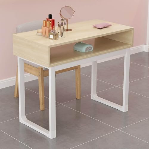 Mesa de Manicura Y Escritorio Para Uñas,mesa de Manicura Profesional Moderna Con Dos Cajones de Almacenamiento,mesa de Trabajo de Madera Para Manicura,mesa de Manicura Para Salón de Belleza Y Spa