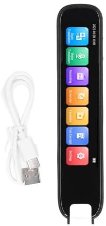 Scan Reader Pen Englischer Vokabelscan-Übersetzerstift, Multifunktional, Riesige Bibliothek, Vielseitiger Wörterbuchstift, Unterstützt Offline-Textauszug, Intelligente