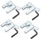 GREENADSCAPE 4Sets Durable Pet Dog Cage Lock Automatic Latch Door Lock for Cat and Dog Cages Easy to Install and Maintain Corrosion Resistant Security Lock