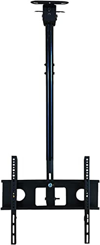 Ceiling TV Mount Bracket for 32 60 Inch TVs Swivel Tilt Black TV Stand Multifunction TV Table with 110lbs Capacity