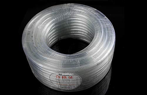 Manguera para riego flexible y transparente, diámetro interno de 4 mm, diámetro externo de 6 mm